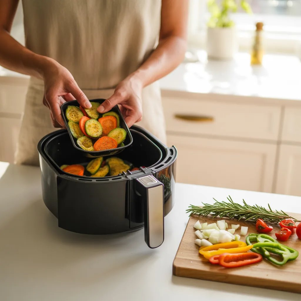 Preparo fácil de receita na air fryer